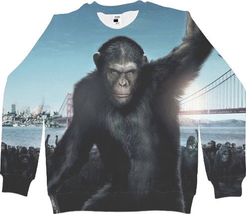 Men's Sweatshirt 3D - Planet-Of-The-Apes-2 - Mfest