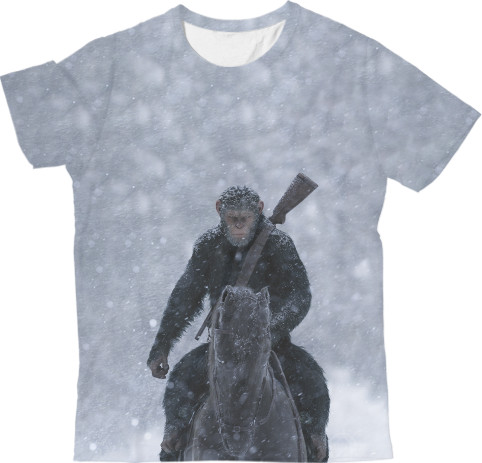 Kids' T-Shirt 3D - Planet-Of-The-Apes-1 - Mfest