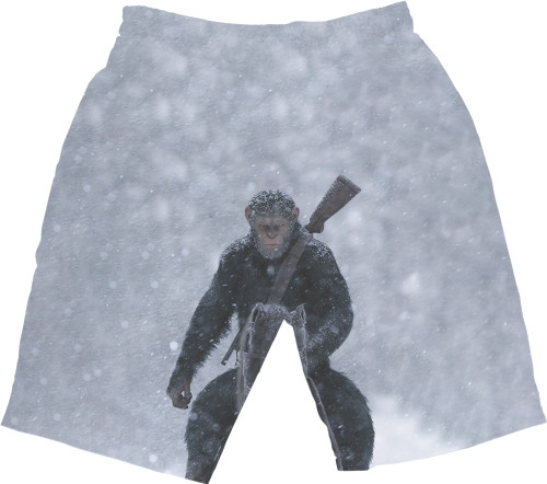 Men's Shorts 3D - Planet-Of-The-Apes-1 - Mfest