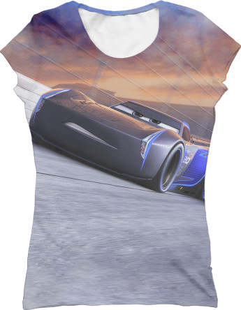 Women's T-Shirt 3D - Cars-2 - Mfest