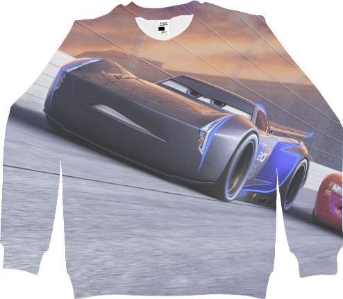 Men's Sweatshirt 3D - Cars-2 - Mfest