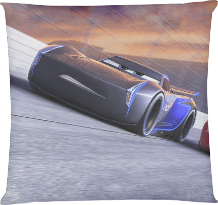 Square Throw Pillow - Cars-2 - Mfest