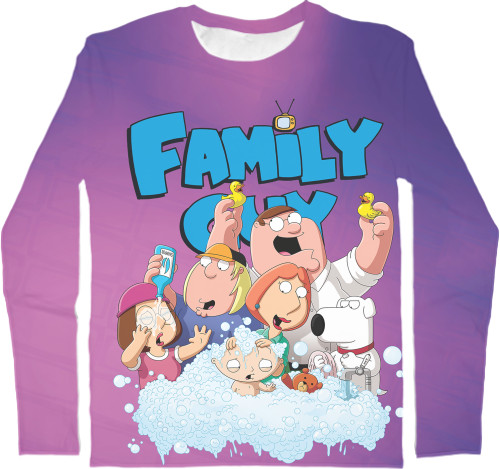 Kids' Longsleeve Shirt 3D - Гриффины-2 - Mfest