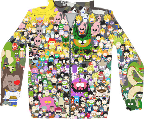 Unisex Zip-through Hoodie 3D - South Park-6 - Mfest