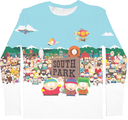 Men's Longsleeve Shirt 3D - South Park-2 - Mfest