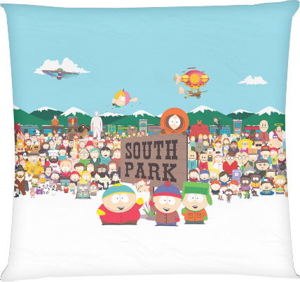 Square Throw Pillow - South Park-2 - Mfest