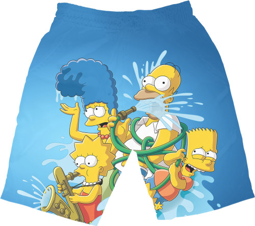 Men's Shorts 3D - Simpsons-12 - Mfest