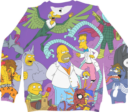 Men's Sweatshirt 3D - Simpsons-7 - Mfest