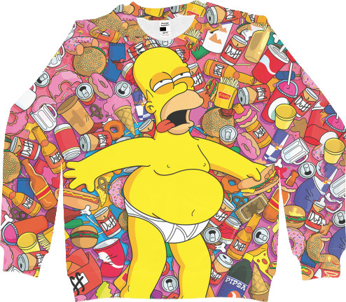 Men's Sweatshirt 3D - Simpsons-5 - Mfest