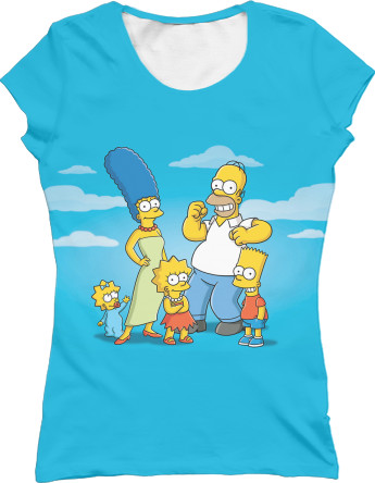 Women's T-Shirt 3D - Simpsons-2 - Mfest