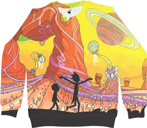 Men's Sweatshirt 3D - Rick and Morty-1 - Mfest