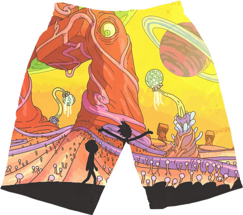 Men's Shorts 3D - Rick and Morty-1 - Mfest