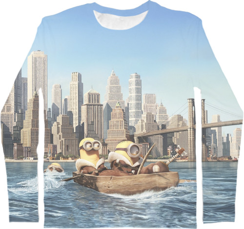 Kids' Longsleeve Shirt 3D - Minions-4 - Mfest