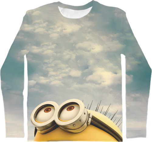 Kids' Longsleeve Shirt 3D - Minions-3 - Mfest