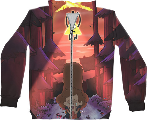 Unisex Zip-through Hoodie 3D - Gravity-Falls-10 - Mfest