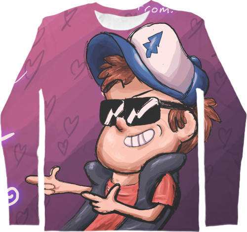 Men's Longsleeve Shirt 3D - Gravity-Falls-8 - Mfest