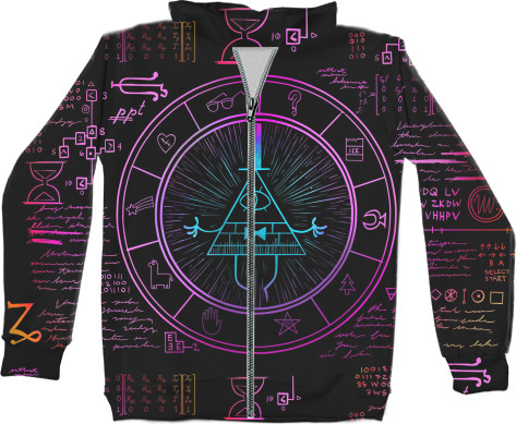 Unisex Zip-through Hoodie 3D - Gravity-Falls-5 - Mfest