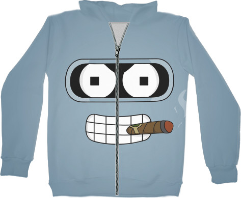 Futurama / Футурама - Unisex Zip-through Hoodie 3D - Futurama-5 - Mfest