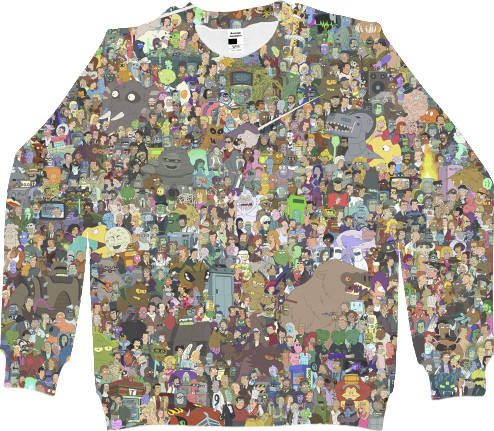 Women's Sweatshirt 3D - Futurama-1 - Mfest