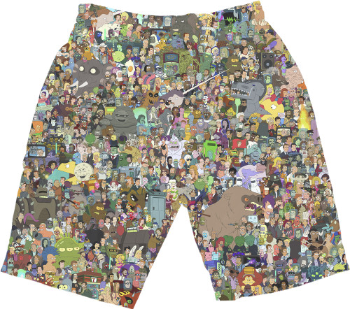 Men's Shorts 3D - Futurama-1 - Mfest