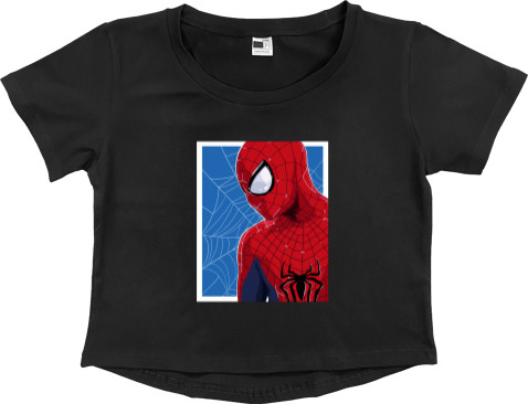 Women's Cropped Premium T-Shirt - Spider man 13 - Mfest