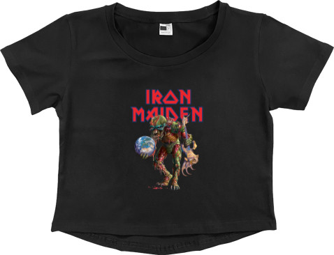 Women's Cropped Premium T-Shirt - Iron Maiden - Mfest