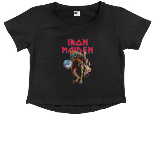 Kids' Premium Cropped T-Shirt - Iron Maiden - Mfest