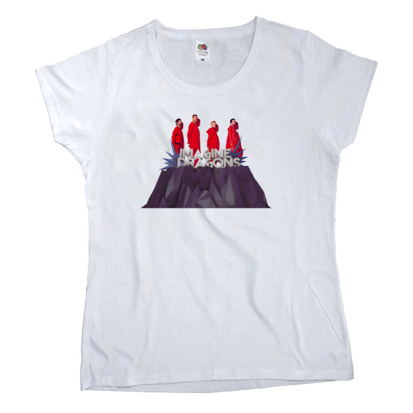 Women's T-shirt Fruit of the loom - Imagine Dragons 16 - Mfest