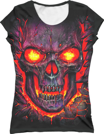 Women's T-Shirt 3D - Скелет - Mfest