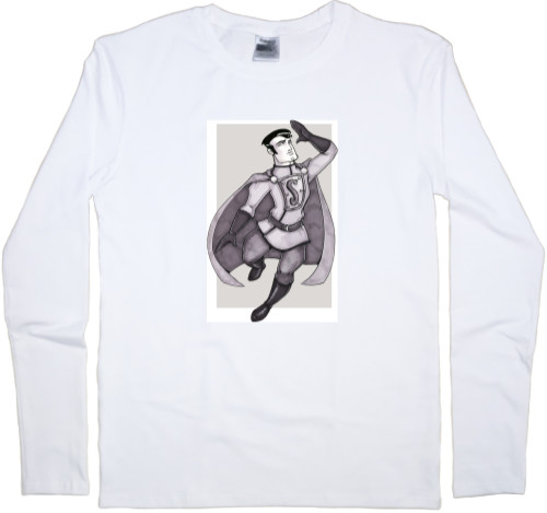 Men's Longsleeve Shirt - superman retro - Mfest