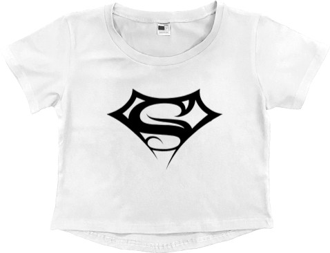 Women's Cropped Premium T-Shirt - Superman 7 - Mfest