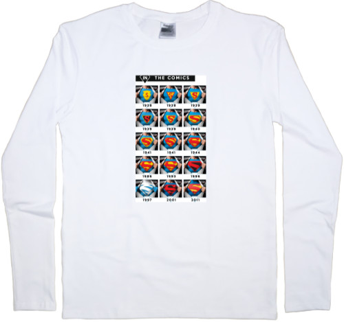 Kids' Longsleeve Shirt - Evolution Superman - Mfest