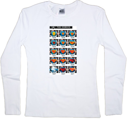 Women's Longsleeve Shirt - Evolution Superman - Mfest