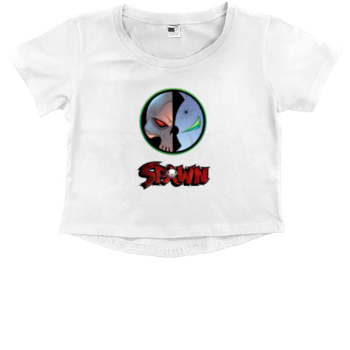 Kids' Premium Cropped T-Shirt - Spawn 3 - Mfest