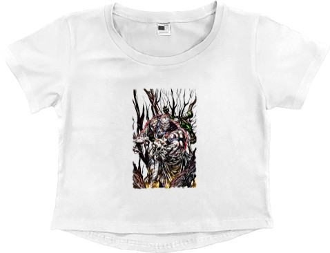 Women's Cropped Premium T-Shirt - Solomon Grundy 3 - Mfest