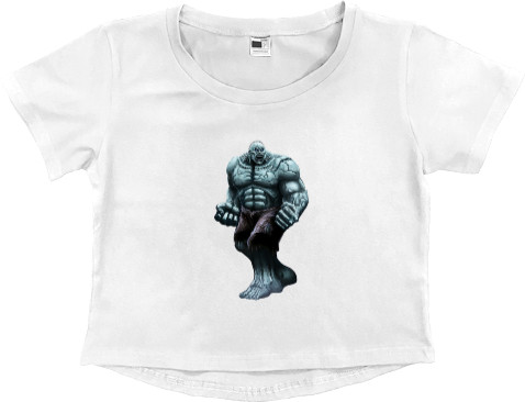 Women's Cropped Premium T-Shirt - Solomon Grundy 2 - Mfest