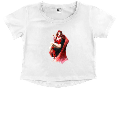 Kids' Premium Cropped T-Shirt - Scarlet 4 - Mfest