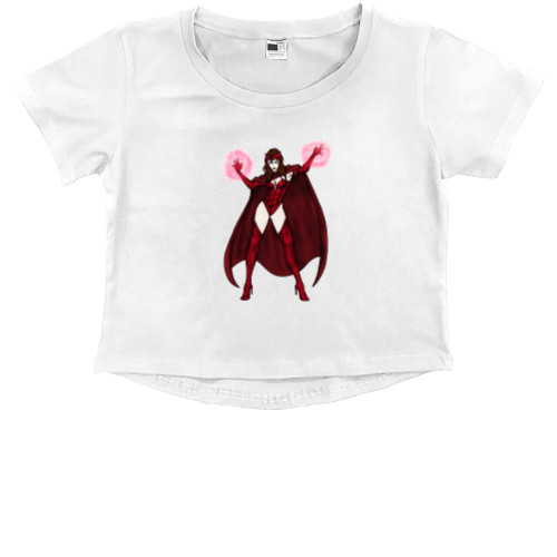 Kids' Premium Cropped T-Shirt - Scarlet 2 - Mfest