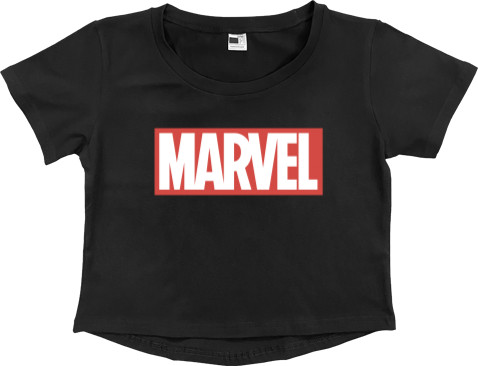 Women's Cropped Premium T-Shirt - Marvel comics 5 - Mfest