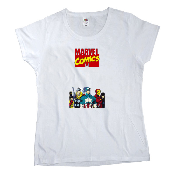 Women's T-shirt Fruit of the loom - Marvel comics 4 - Mfest