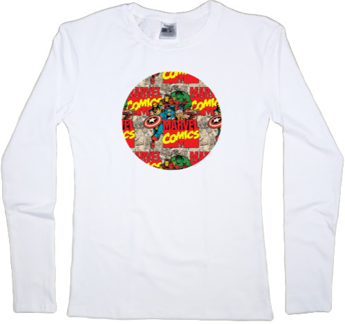 Women's Longsleeve Shirt - Marvel comics 3 - Mfest