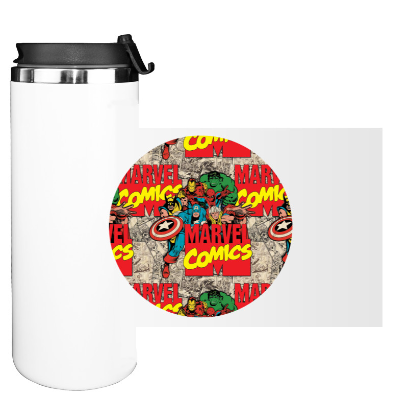 Water Bottle on Tumbler - Marvel comics 3 - Mfest