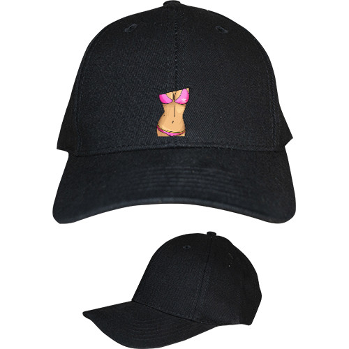 Kids' Baseball Cap 6-panel - Торс женский розовый - Mfest