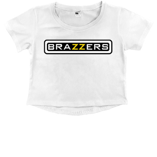 Kids' Premium Cropped T-Shirt - Brazzers 1 - Mfest