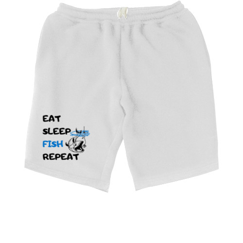 Men's Shorts - Eat sleep fish - Mfest