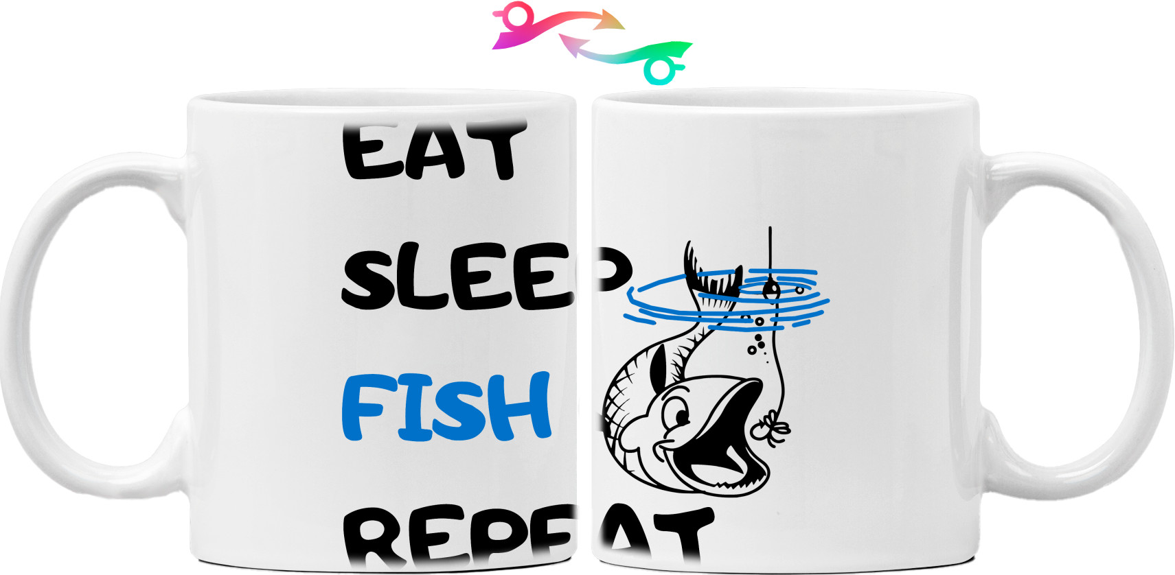 Кружка - Eat sleep fish - Mfest