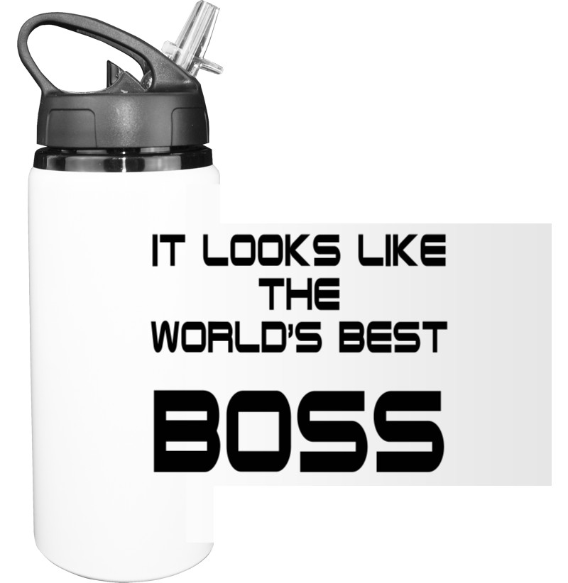 Бутылка для воды - World best boss - Mfest