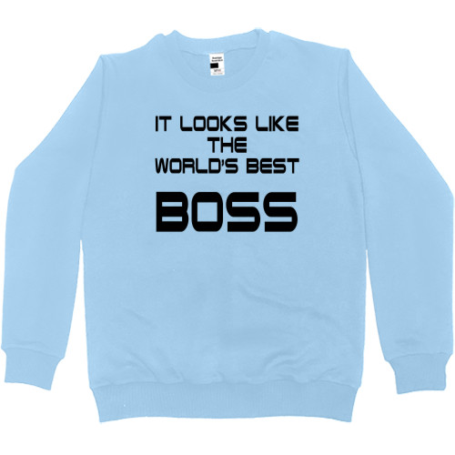 Світшот Преміум Жіночий - World best boss - Mfest