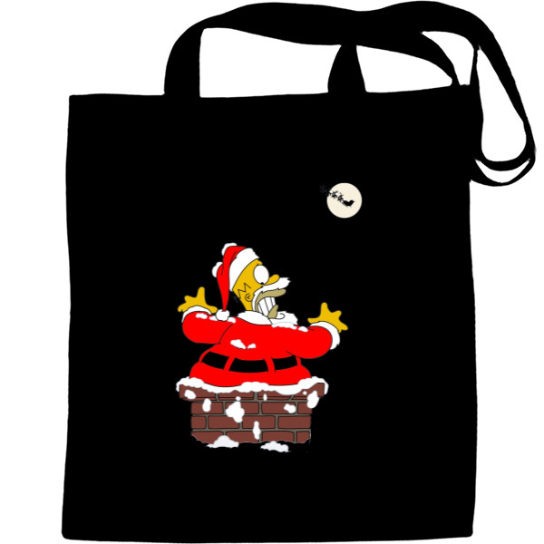 Tote Bag - Новогодний Симпсон - Mfest