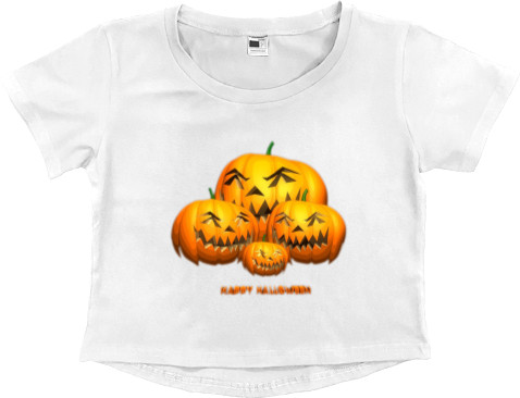 Women's Cropped Premium T-Shirt - Halloween 12 - Mfest